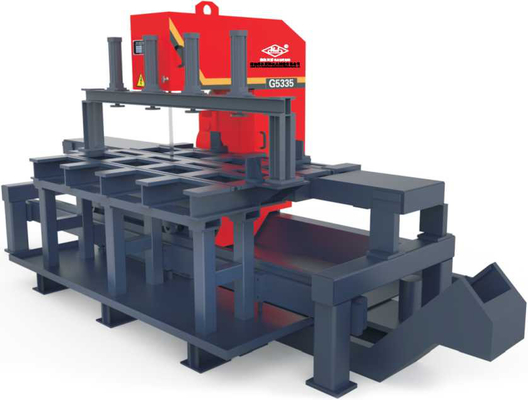 ISO9001 Approved 22m/Min 4000W Vertical Band Saw For Metal Cutting