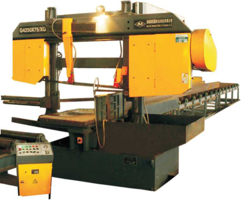 AC380V 5.5kw Horizontal Bandsaw Machine For Steel Cutting