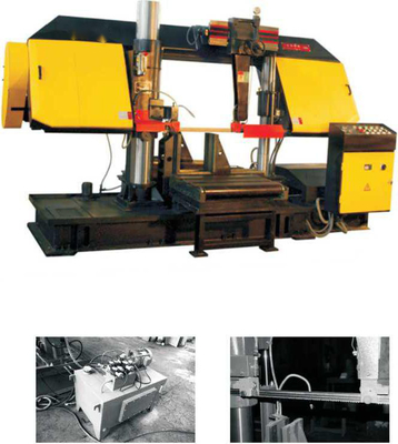 17m/Min Horizontal Band Saw , 5.5kw Fully Automatic Bandsaw Machine