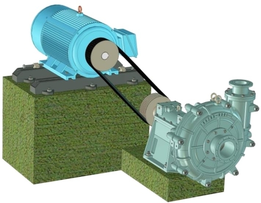Non Clogging 590r/Min Centrifugal Slurry Pump Non Clogging 350ZBD-850