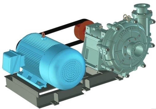 Electric 37kw 576.0m3/h Sewage Slurry Mud Pump Low Abrasion